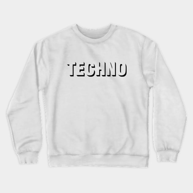 TECHNO MINIMAL Crewneck Sweatshirt by KIMIDIGI